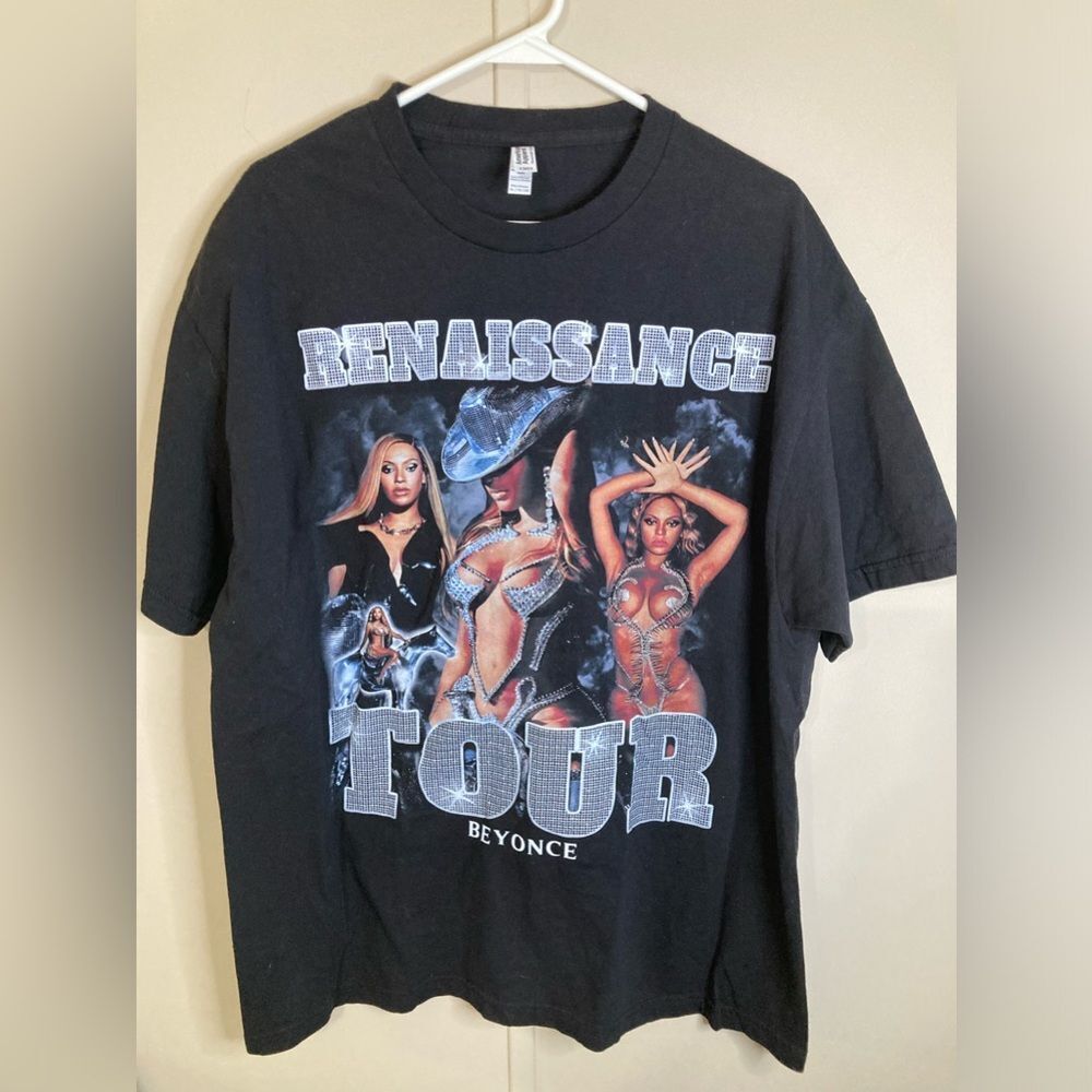 Beyonce Renaissance World Tour T Shirt Unisex XL Black Tee